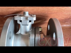 Extremos dobles de dos piezas portuarios completos de alta presión del reborde de la vávula de bola del actuador eléctrico