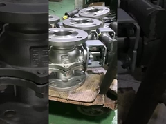 Válvula de bola accionada por aire neumático SS316 2PC Full Port Q641F JIS10K 50A