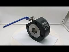 Operación manual de válvula de bola de oblea italiana