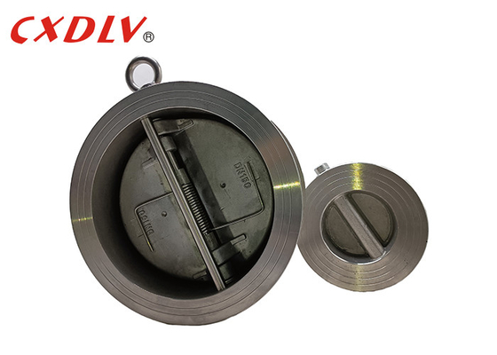 Estruendo suave dual PN16 del metal de Seat EPDM del acero inoxidable de la válvula de control de la placa de la oblea de H77X-150LB
