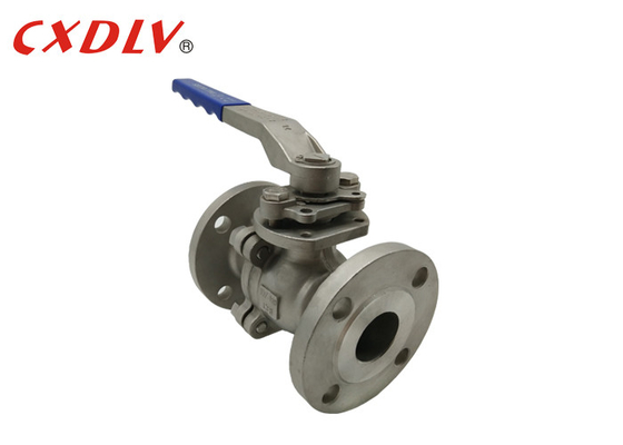 Válvula de bola con brida DIN PN16 WCB 2PC Acero inoxidable