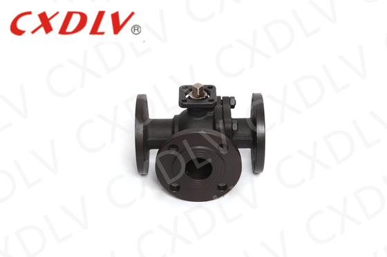 Válvula de bola de tres vías PN16 con PTFE Seaat