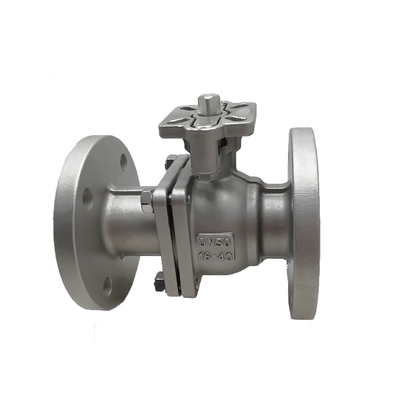Válvula de bolas de acero inoxidable con extremos de brillo con ISO TOP para gas