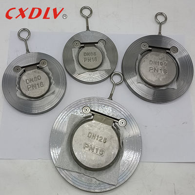 Válvula de retención oscilante de acero al carbono, patrón tipo wafer
