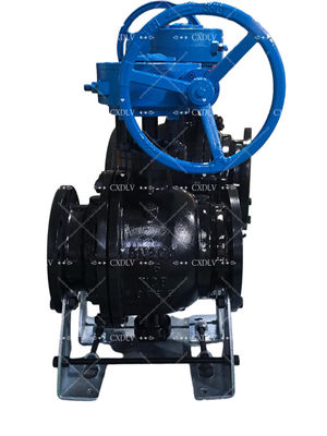 Válvula de bola fija manual con bridas de acero inoxidable y acero al carbono para agua, aceite y gas