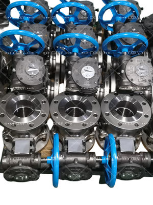 Válvula de bolas de acero inoxidable de acero carbono con brillo DIN JIS ANSI GB