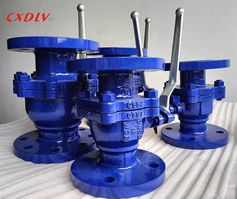 A216 Gr.WCB válvula de bolas de flanco de 2 piezas con palanca de mango PN16