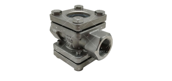 Inversión de fundición Visión de vidrio Indicador de flujo de tornillos finales