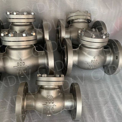 Válvula de retención industrial con bridas para una gestión precisa y fluida del flujo