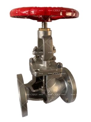 Válvula de puerta de rueda de mano con extremos de brida CF8M de acero inoxidable de 150LB para control de fluidos y operación fácil