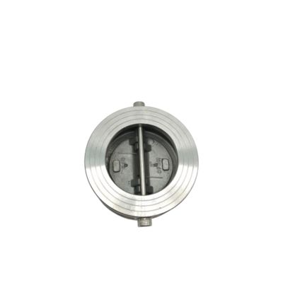 Válvula de verificación de doble placa de acero inoxidable con resistencia a altas temperaturas para aceite y gas de vapor de agua