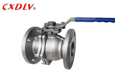La vávula de bola de acero de molde de JIS 20K 2PC ISO5211 dirige el postizo de montaje para el motor
