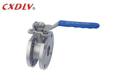 Alta oblea de la plataforma CF8 SS304 DN50 Italia vávula de bola de 1 pedazo que conduce por los actuadores