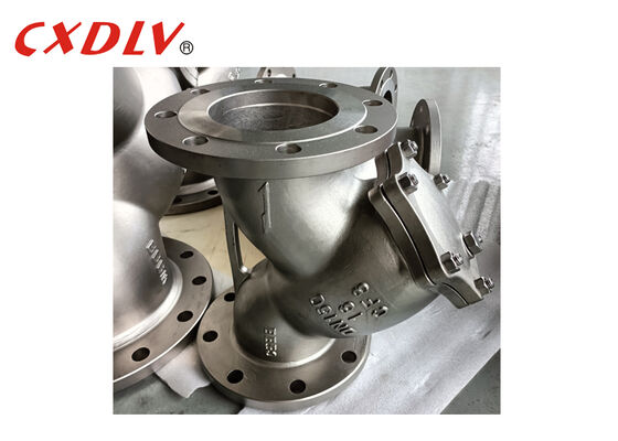 DN150 CF8 Y válvula de colador PN16 con extremo de brida de 300 micrones con barmagnet