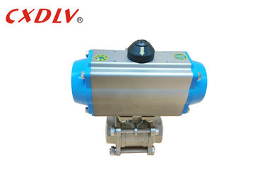 3 pedazos del acero inoxidable de bola de la vávula del hilo de la válvula actuada neumática Q611F del tornillo