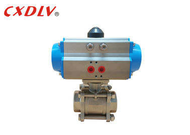 Diseño de rack y pinion Actuador neumático rotativo de cuarto giro para válvula de bola accionada neumáticamente