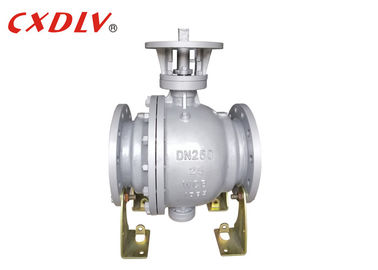 Válvula de bola de acero inoxidable con montaje de trunnion para un par operativo bajo