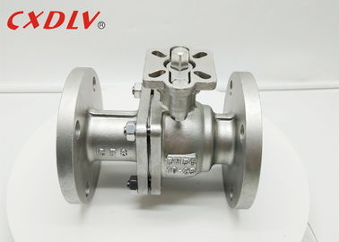Dos pedazos de acero inoxidable de bola de la vávula del doble de la estructura sin reducción en la sección de paso alto Plateform del reborde