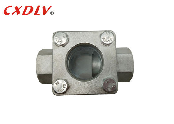 Extremos del tornillo del indicador del flujo del vidrio de vista del bastidor de inversión