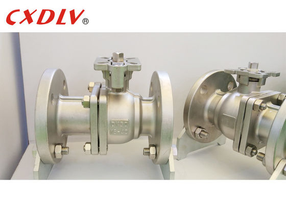 150LB RF Válvula de bola flotante de acero inoxidable de perforación completa con asiento blando PTFE PPL POB