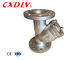 Válvula de extracción de acero inoxidable Y de doble tipo CF8/CF8M DN 100
