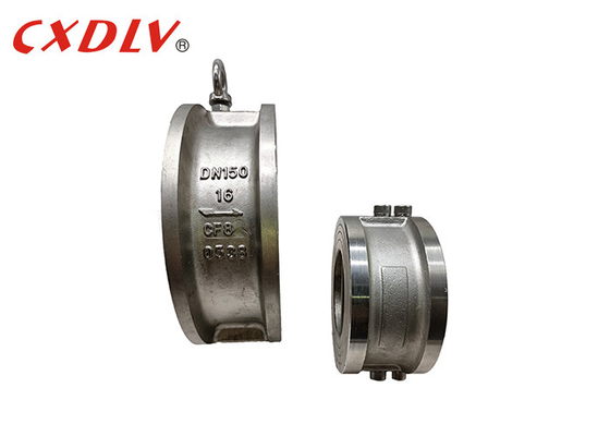 Estruendo suave dual PN16 del metal de Seat EPDM del acero inoxidable de la válvula de control de la placa de la oblea de H77X-150LB