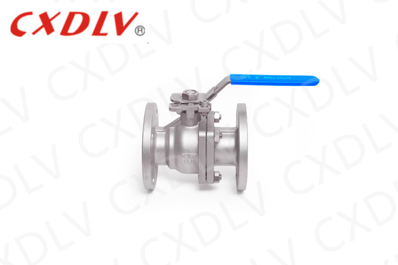 Válvula de bola de acero inoxidable con material del cuerpo CF8 CF8M WCB