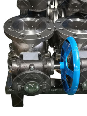 Válvula de bolas de acero inoxidable de acero carbono con brillo DIN JIS ANSI GB