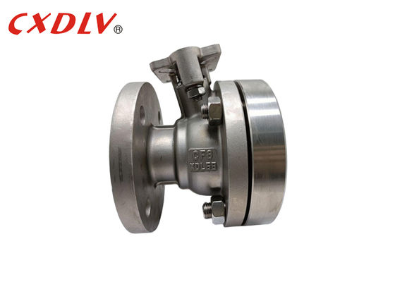 Válvula de fondo de tanque neumática con placa de montaje ISO de acero inoxidable