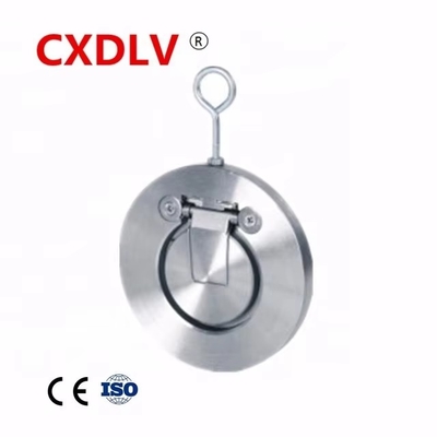CF8M Flap Check Valve Factory Venta directa de válvula de control de doble placa de acero inoxidable de alta calidad Plata OEM estándar General