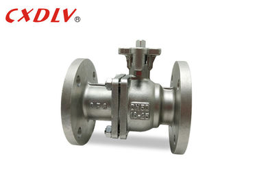 Dos pedazos de acero inoxidable de bola de la vávula del doble de la estructura sin reducción en la sección de paso alto Plateform del reborde