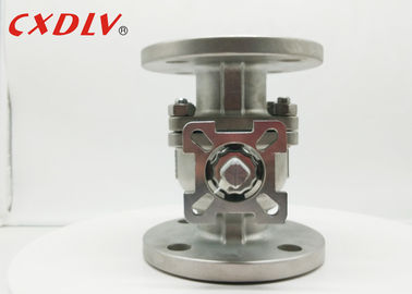 Vávula de bola de acero inoxidable flotante 150LB RF sin reducción en la sección de paso con Seat suave PTFE