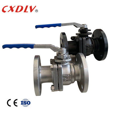 Palanca CF3M Flanged Ball Valve de la manija de PN25 A216 Gr.WCB