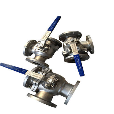 Vávula de bola ensanchada manera del acero inoxidable DN200 CF8M 3