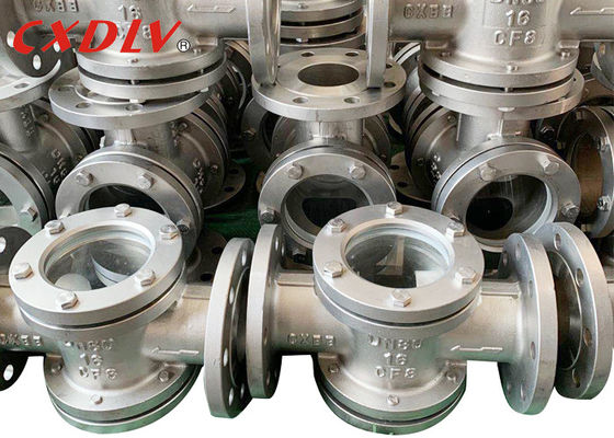 Vidrio de vista de acero inoxidable recto redondo de CF8M WCB 150LB